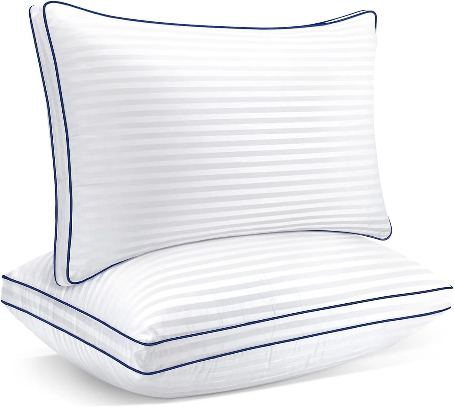 SAVORI Bed Pillows for Sleeping Queen Size Set of 2 - Down Alternative Filling Pillow, Cooling Soft Hotel Quality Pillow for Back, Stomach or Side Sleepers, Full Size-20x30 Inch