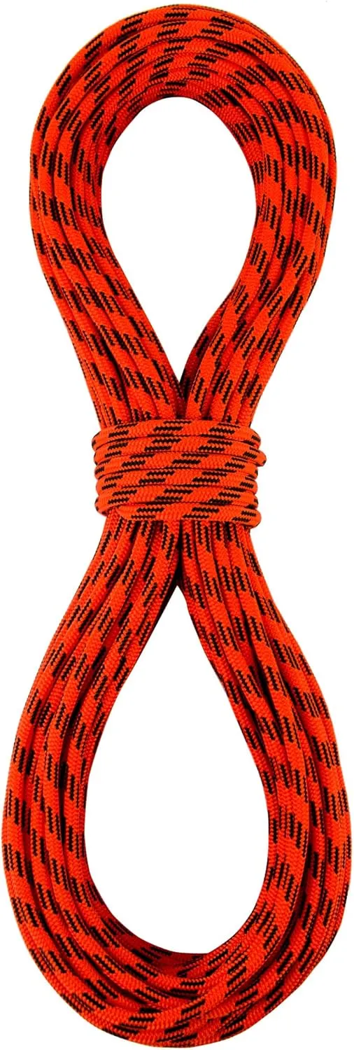 SEAMUS 4mm Prusik Accessory Cord 30M (100ft) Rock Static Climbing Rope High Tensile Strength Rock Climbing Accessories Cord Double Braid Nylon Cord for Mountain Tree Climbing, Canyoneering,Fire Rescue