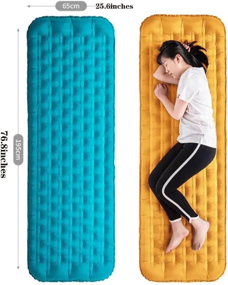 Self-Inflating Pads Camping Inflatable Sleeping Pad Thickened Backpack Travel Air Mattress Comes with Small Carrying Case Suitable for Hiking Travel and Outdoor Tent