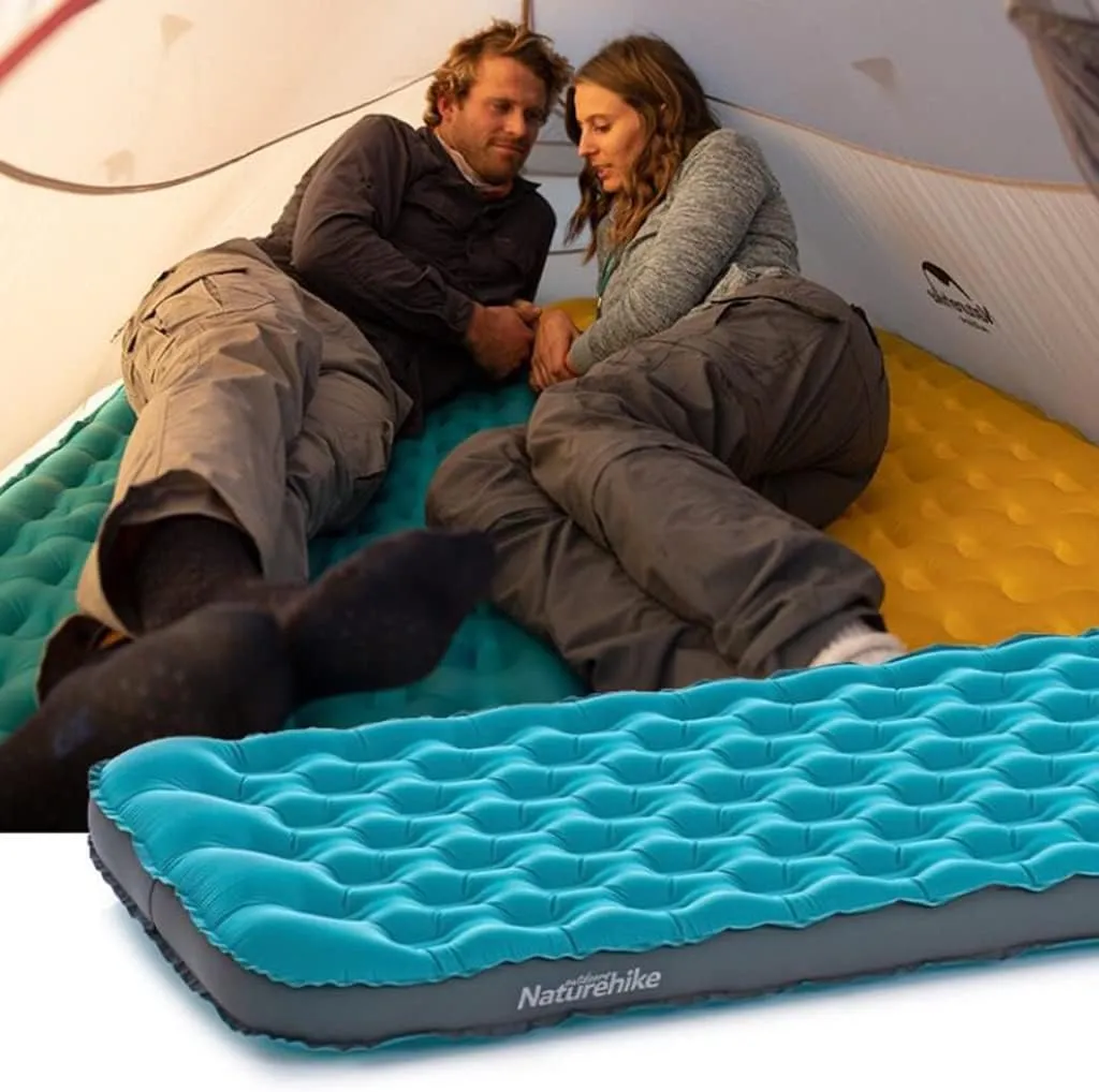 Self-Inflating Pads Camping Inflatable Sleeping Pad Thickened Backpack Travel Air Mattress Comes with Small Carrying Case Suitable for Hiking Travel and Outdoor Tent