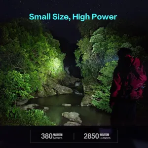 SK05 Flat LED Flashlight with 6000mAh Power Bank, Rechargeable EDC Light Combines Floodlight, Spotlight and Sidelight, 2850 High Lumens, Magnetic Tail, IP68 Perfect for Camping, Outdoor