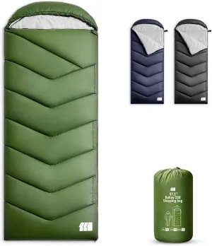Sleeping Bags for Adults Cold Weather,Portable, Waterproof,Lightweight Sleeping Bag for Tall Girls Boys with Compression Sack for Warm Camping, Hiking, Outdoor & Indoor