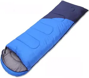 Sleeping Bags,Adult Four Seasons Outdoor Envelope Style with Cap Warm Sleeping Bag,Can Be Spliced Hollow Cotton Sleeping Bag,Breathable,Indoor & Outdoor Use,for,