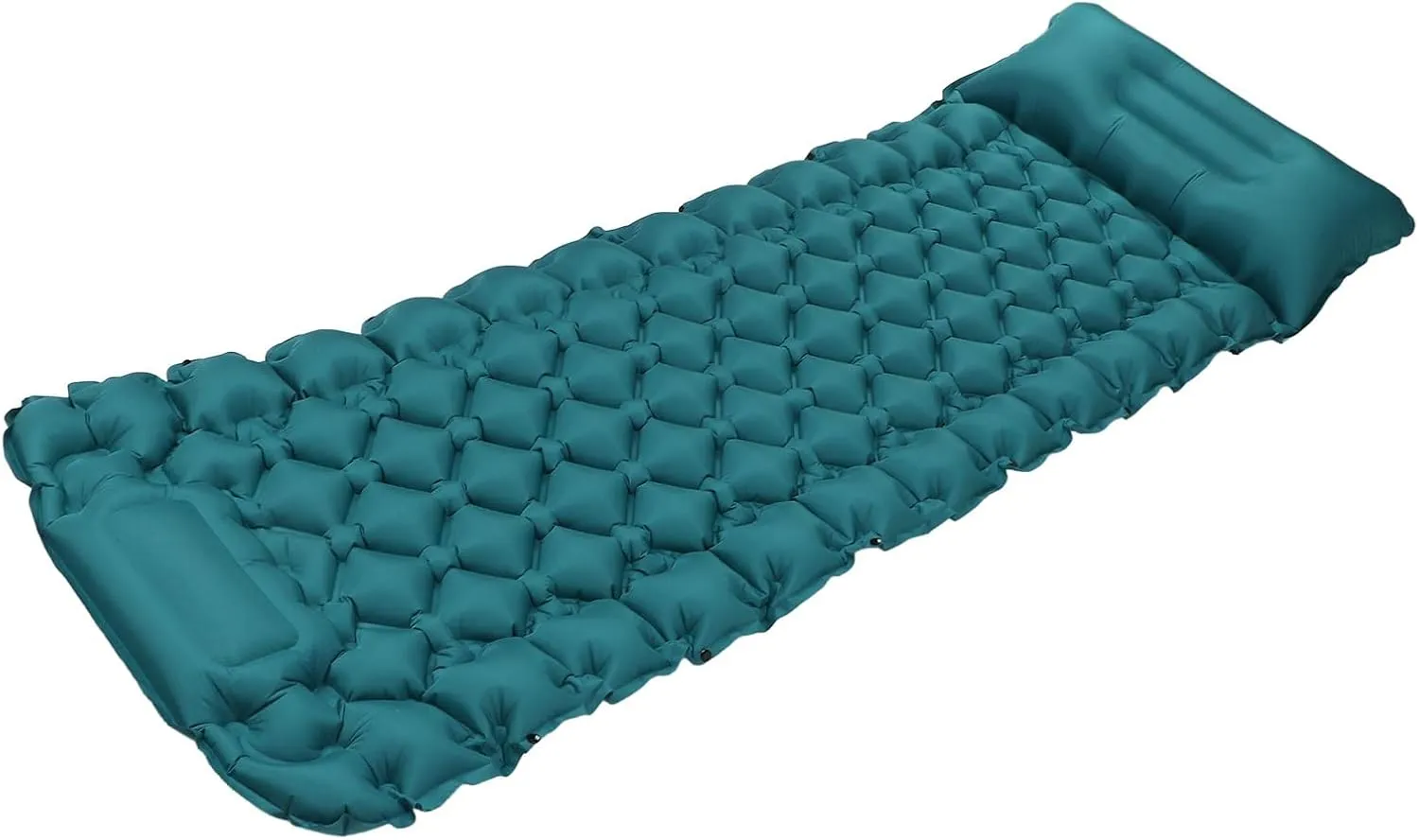 Sleeping Pad for Camping, Built in Foot Pump Inflatable Sleeping Pads, Portable Curved Pillow Camping Mattress for a Variety of Harsh Outdoor Environment