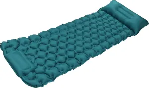 Sleeping Pad for Camping, Built in Foot Pump Inflatable Sleeping Pads, Portable Curved Pillow Camping Mattress for a Variety of Harsh Outdoor Environment