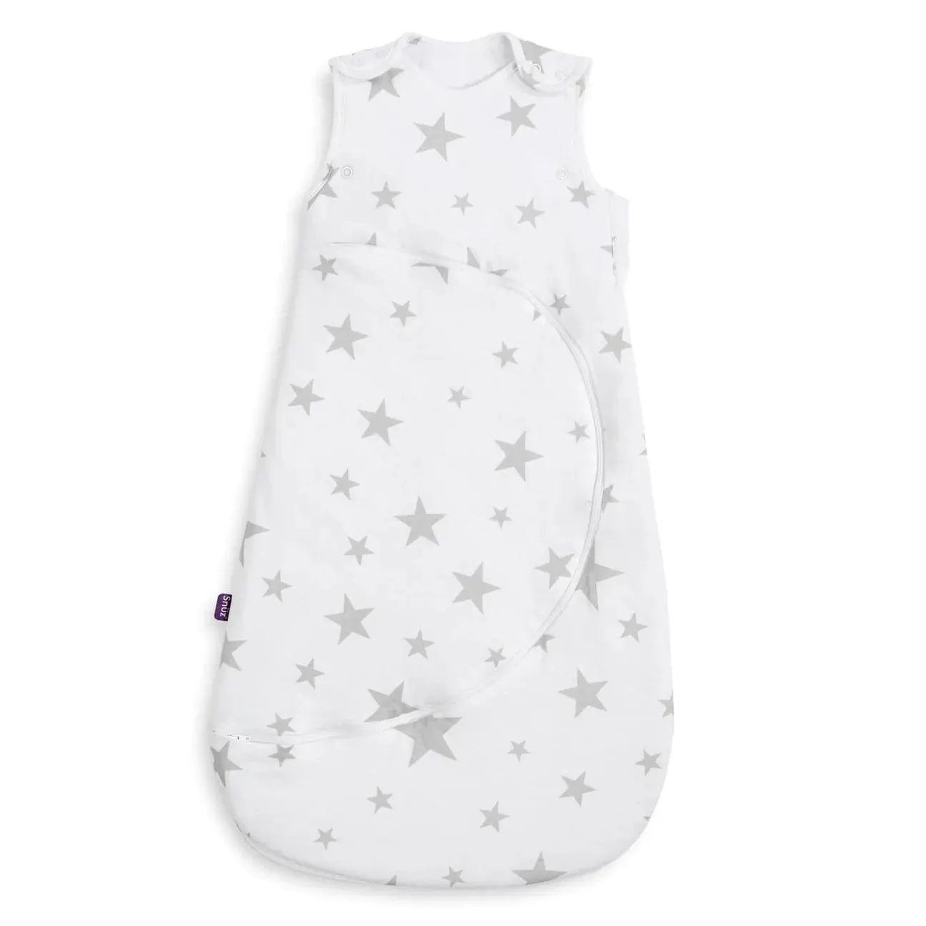 SnuzPouch Sleeping Bag, 2.5 Tog - Grey Star (0-6 Months)