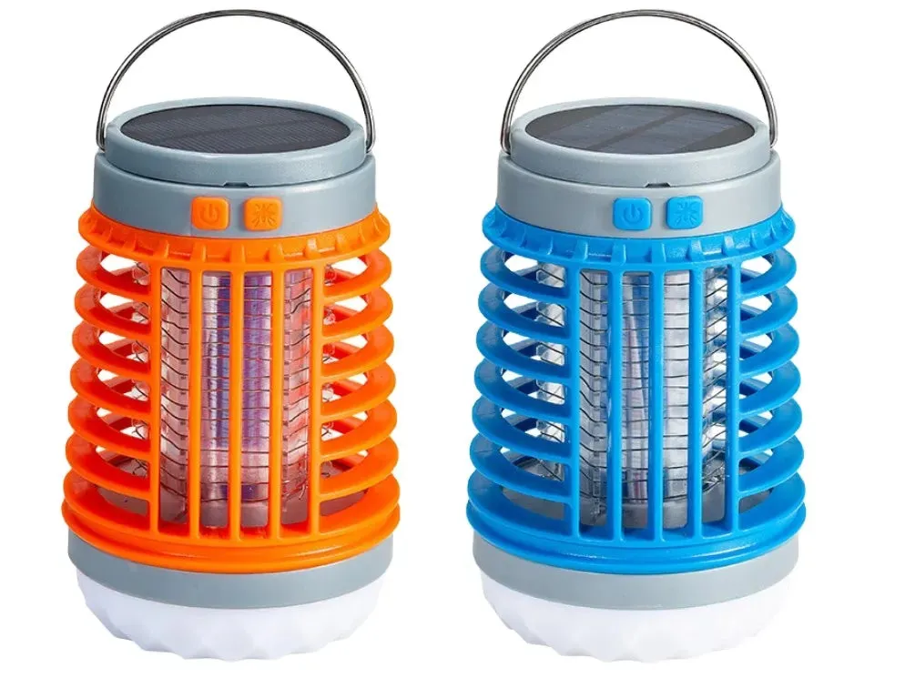 Solar Powered  Rechargeable 3 in 1 Mosquito Zapper - Lantern & Torch