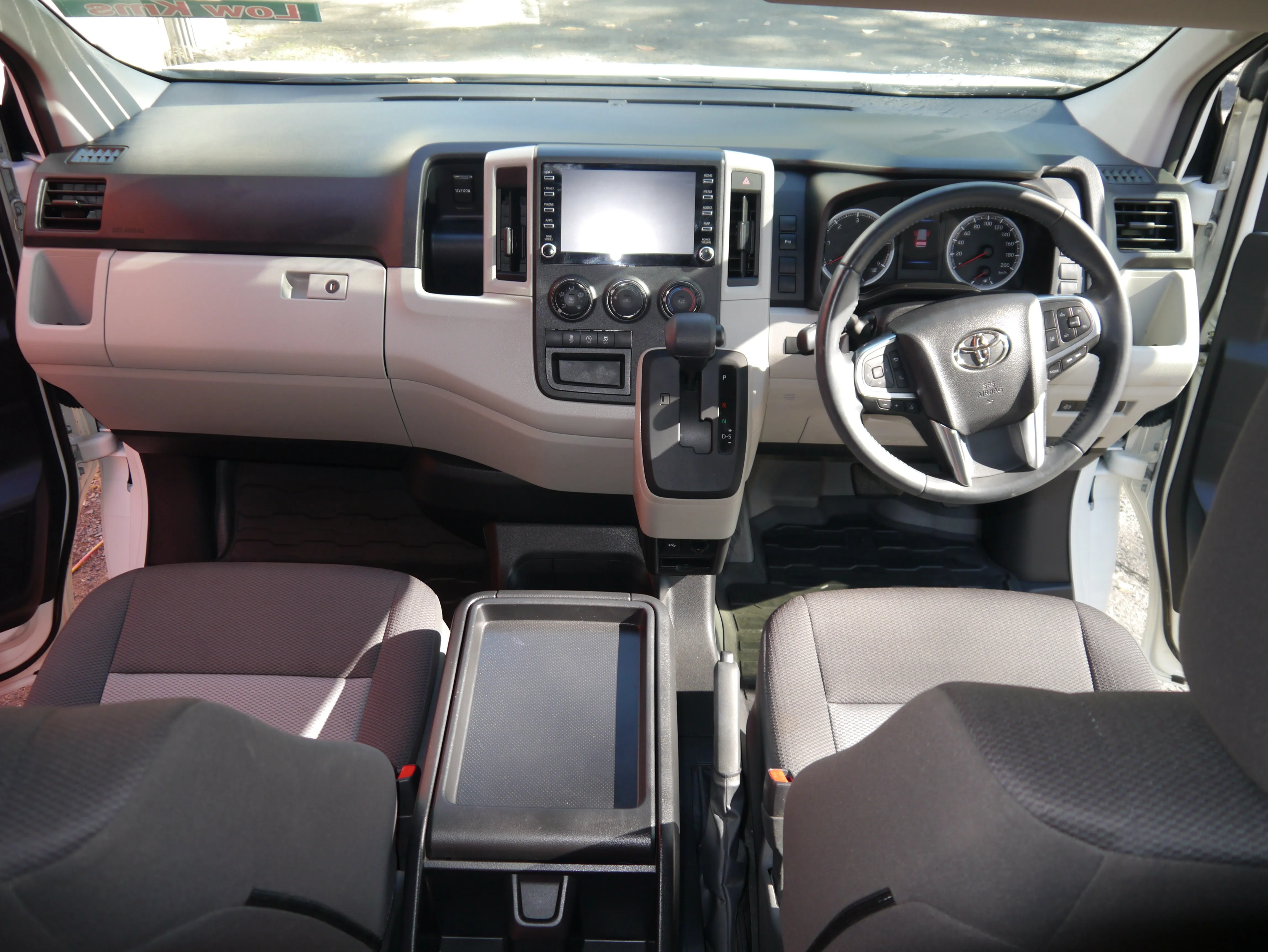 SOLD - 2021 LWB Toyota Hiace Campervan - Rock N Roll Bedseat Floorplan