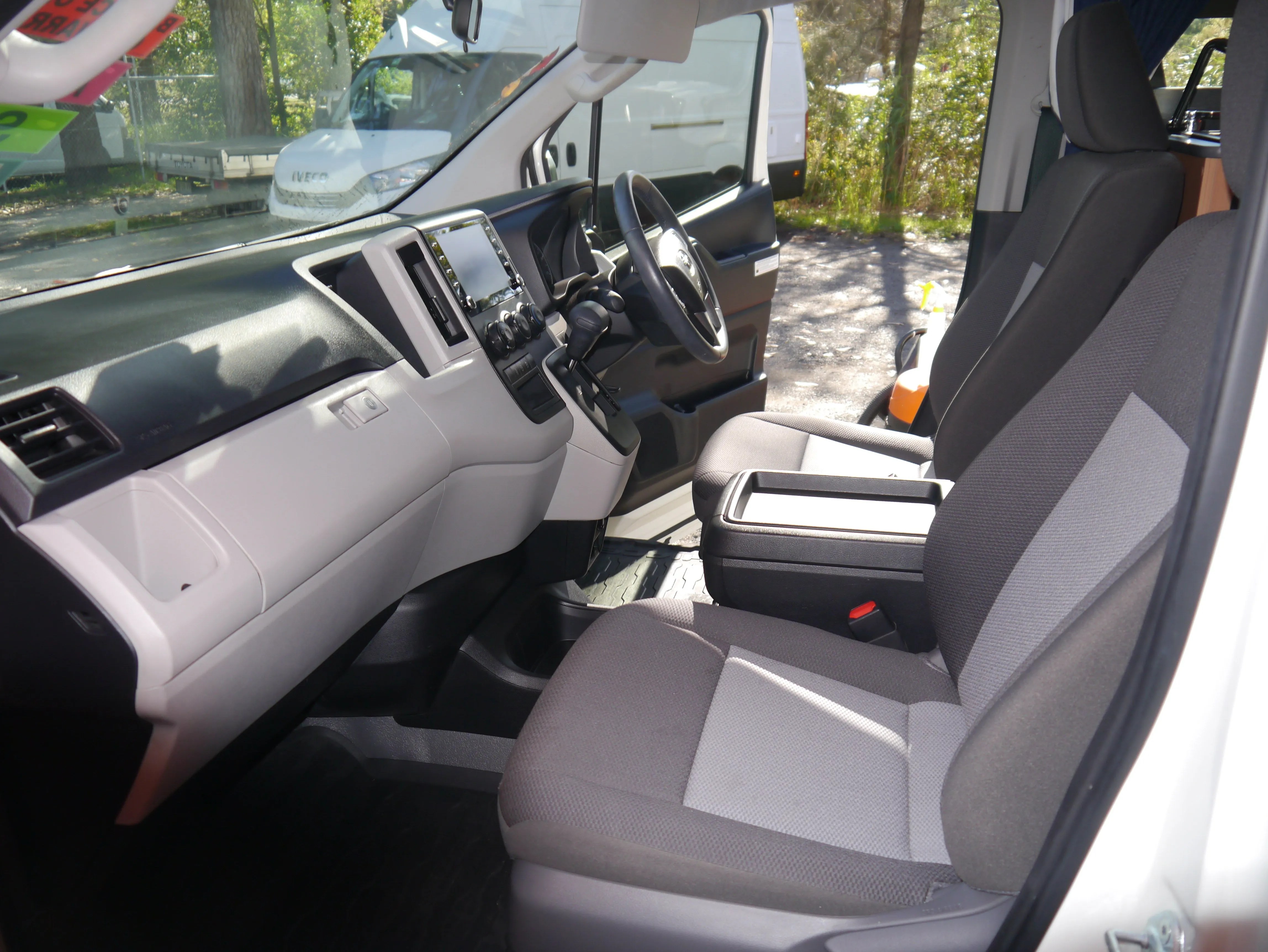 SOLD - 2021 LWB Toyota Hiace Campervan - Rock N Roll Bedseat Floorplan