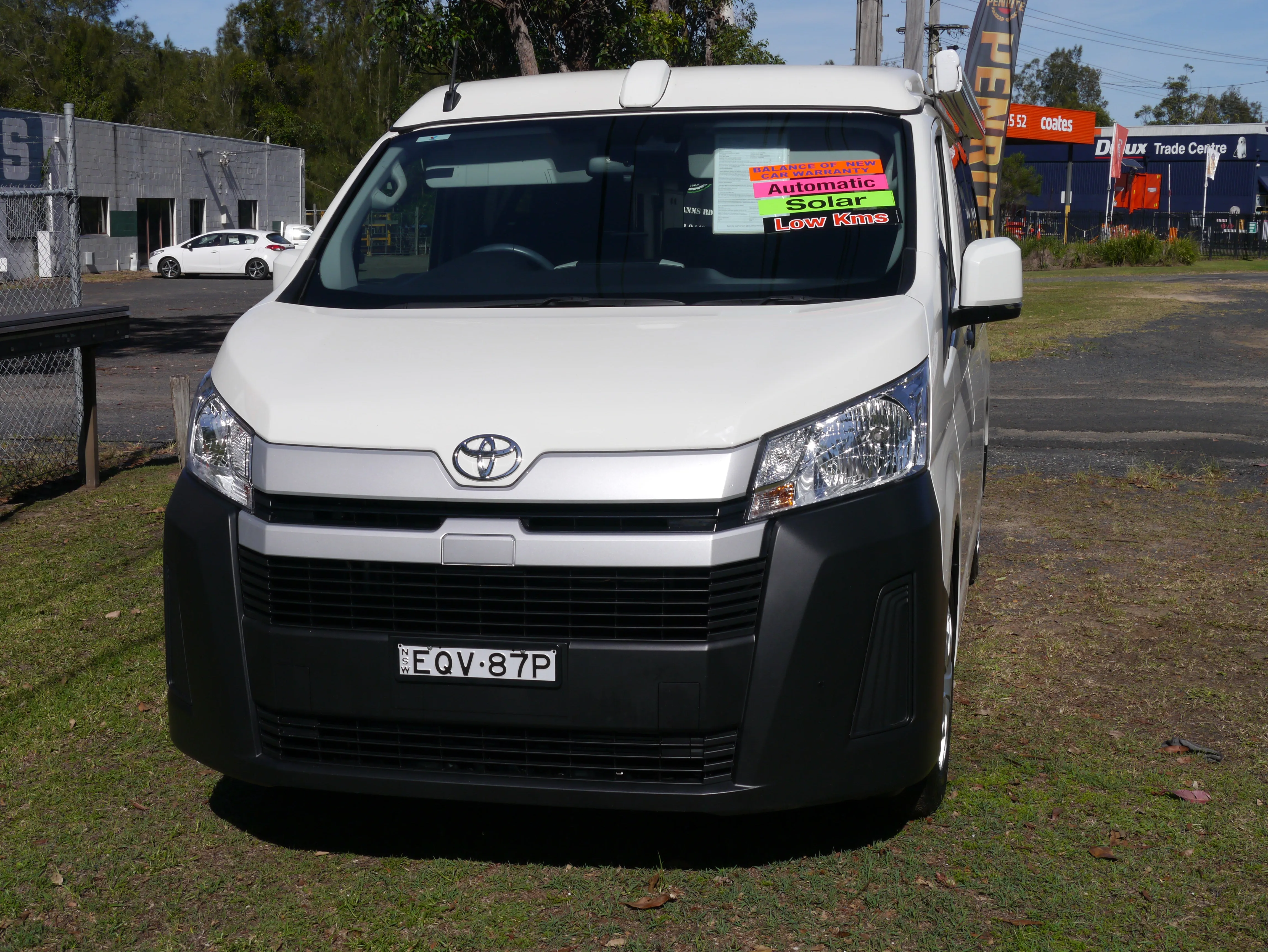 SOLD - 2021 LWB Toyota Hiace Campervan - Rock N Roll Bedseat Floorplan