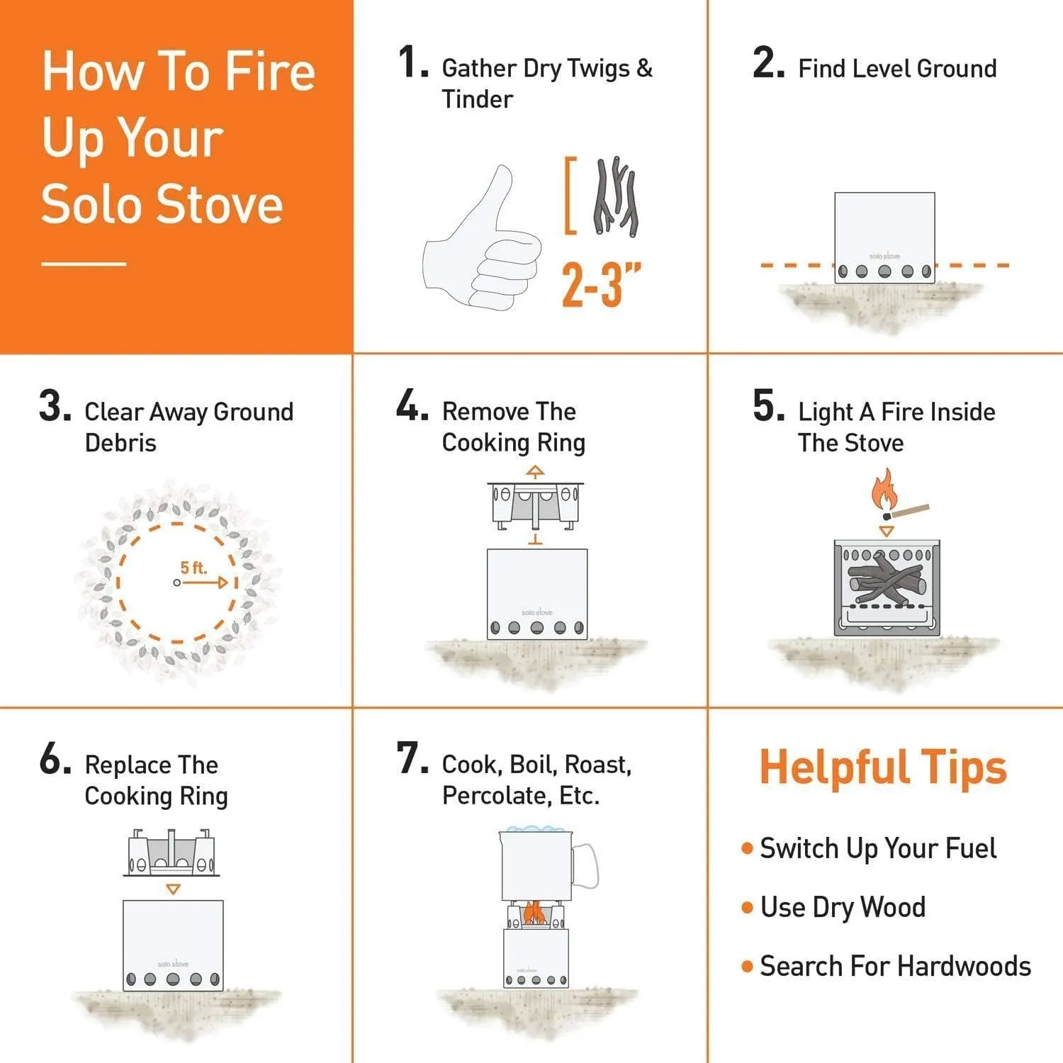 Solo Stove Lite/Titan/Campfire Camping Stove Portable Stove