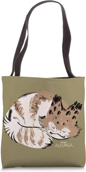 Star Wars Ahsoka Sabine Wren’s Sleeping Loth-Cat Sumi-e Tote Bag