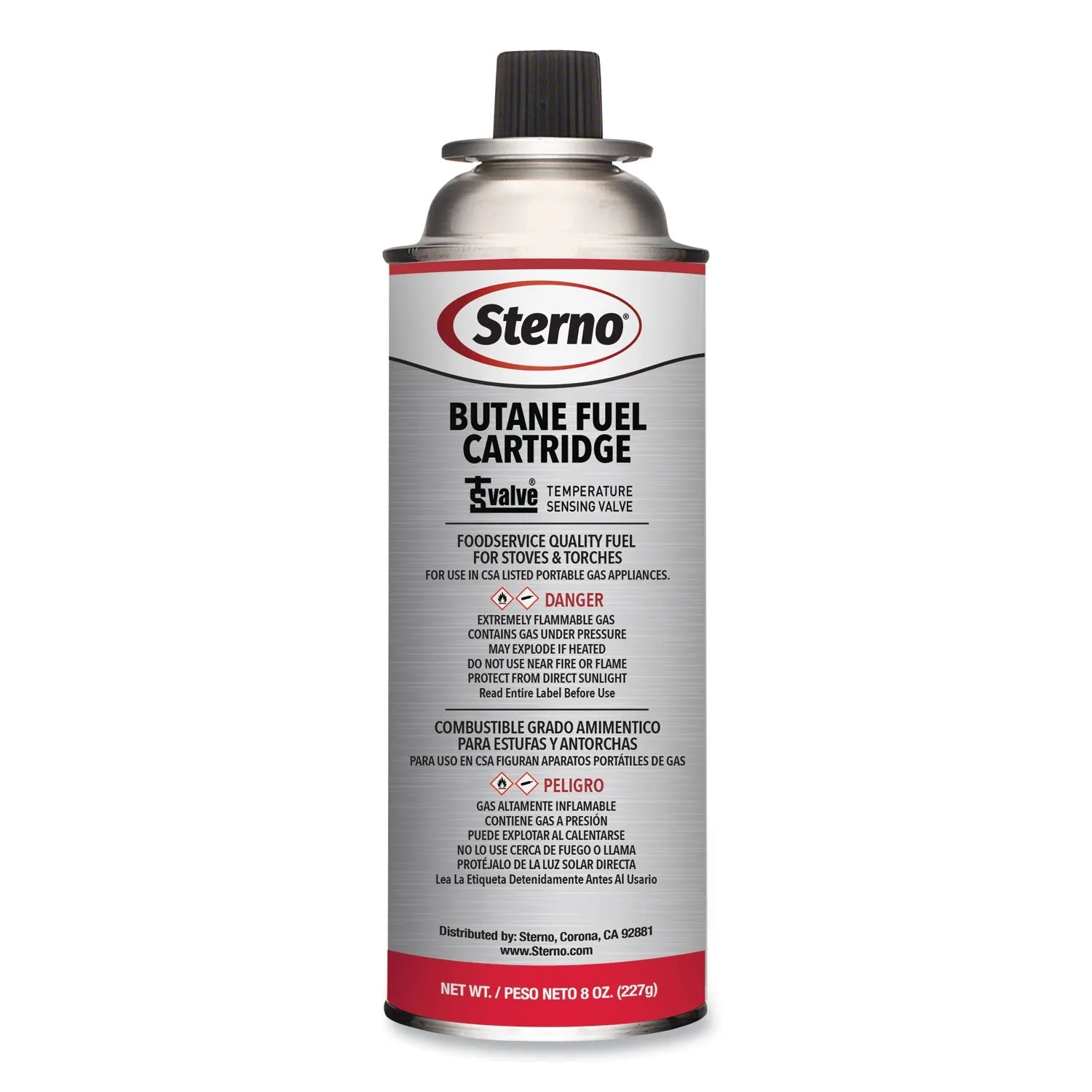 Sterno® Butane Fuel Cartridge, 8 Oz