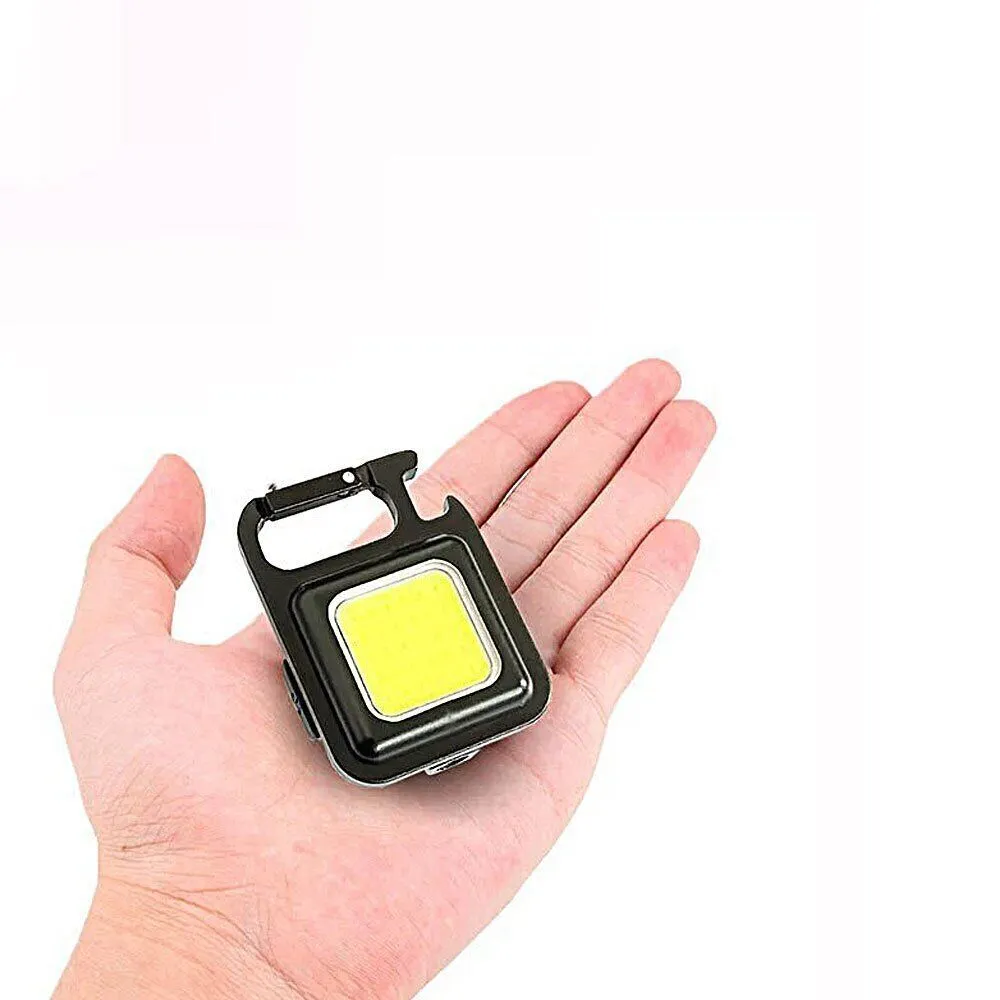 Strong light portable mini keychain small flashlight USB magnetic work light AU