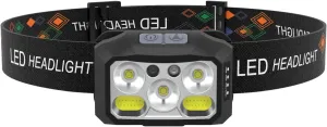 Strong Light Sensing Headlight - Type-C Charging - Head Mounted Outdoor Night Running Flashlight - Convenient Lighting