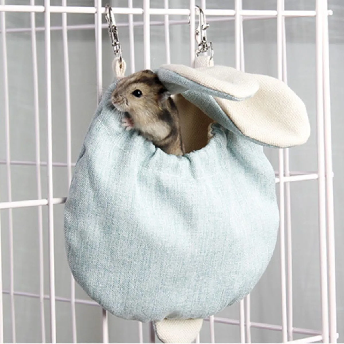 Sugar Gliders Sleeping Pouch Snuggle Cage Hanging Bed House for Squirrels Marmosets Rats Hamster Small Pets (Coffee,Large)