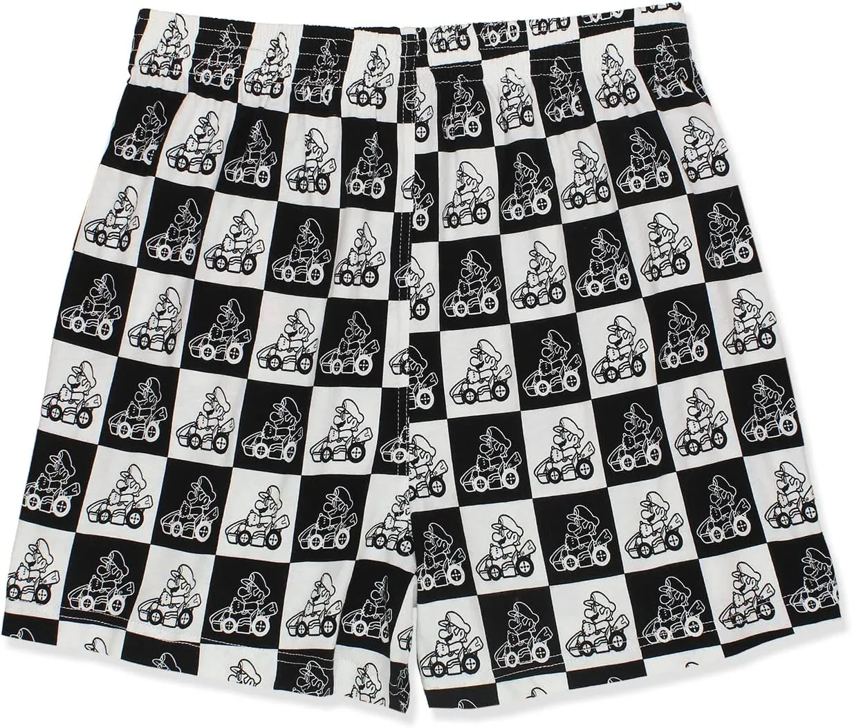 Super Mario Brothers Men's Button Fly Boxer Lounge Shorts