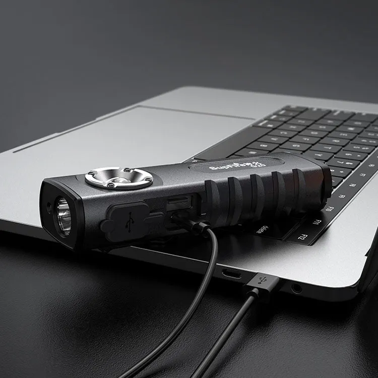 SuperFire G20 High End Rechargeable Flashlight with built-in Cell Phone Charger
