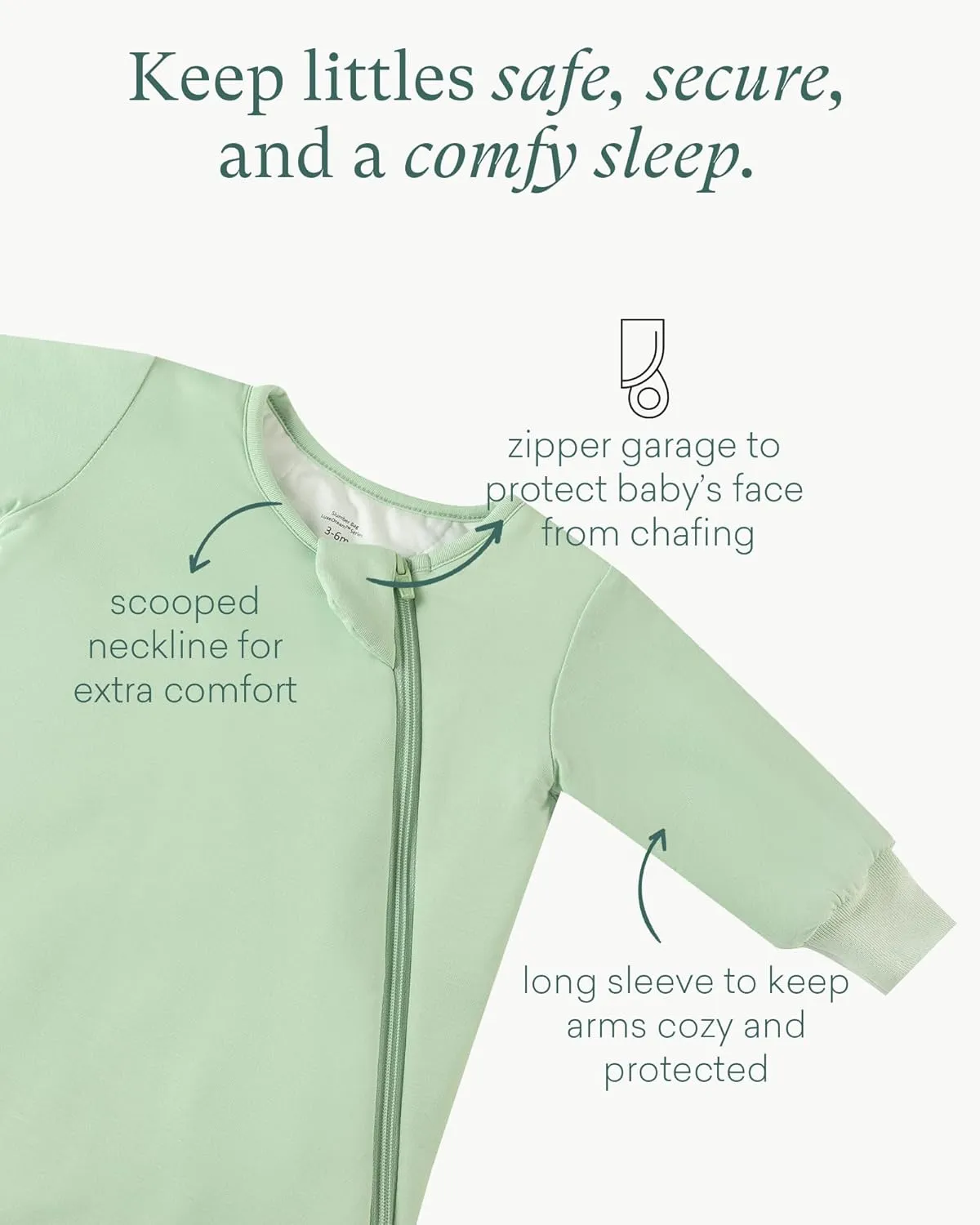 Supersoft Baby Premium Bamboo Viscose Long-Sleeve Wearable Sleeping Bag Sack Blanket 1.0 TOG
