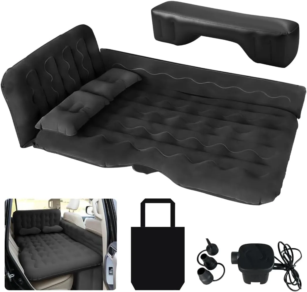 SUV Air Mattress Camping Bed - Car Mattress Back Seat Portable Foldable Car Air Bed SUV Sleeping Pad Car Bed Mattress for Sedan SUV Truck, Full