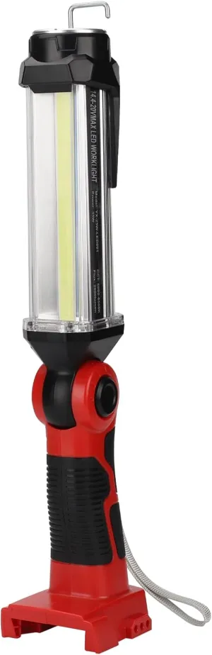 Taingwei 2000LM LED Work Light for Milwaukee m18 18v Lithium Battery, 25W Flashlight for Camping, Car Repairing, Emergency and Job Site Lighting