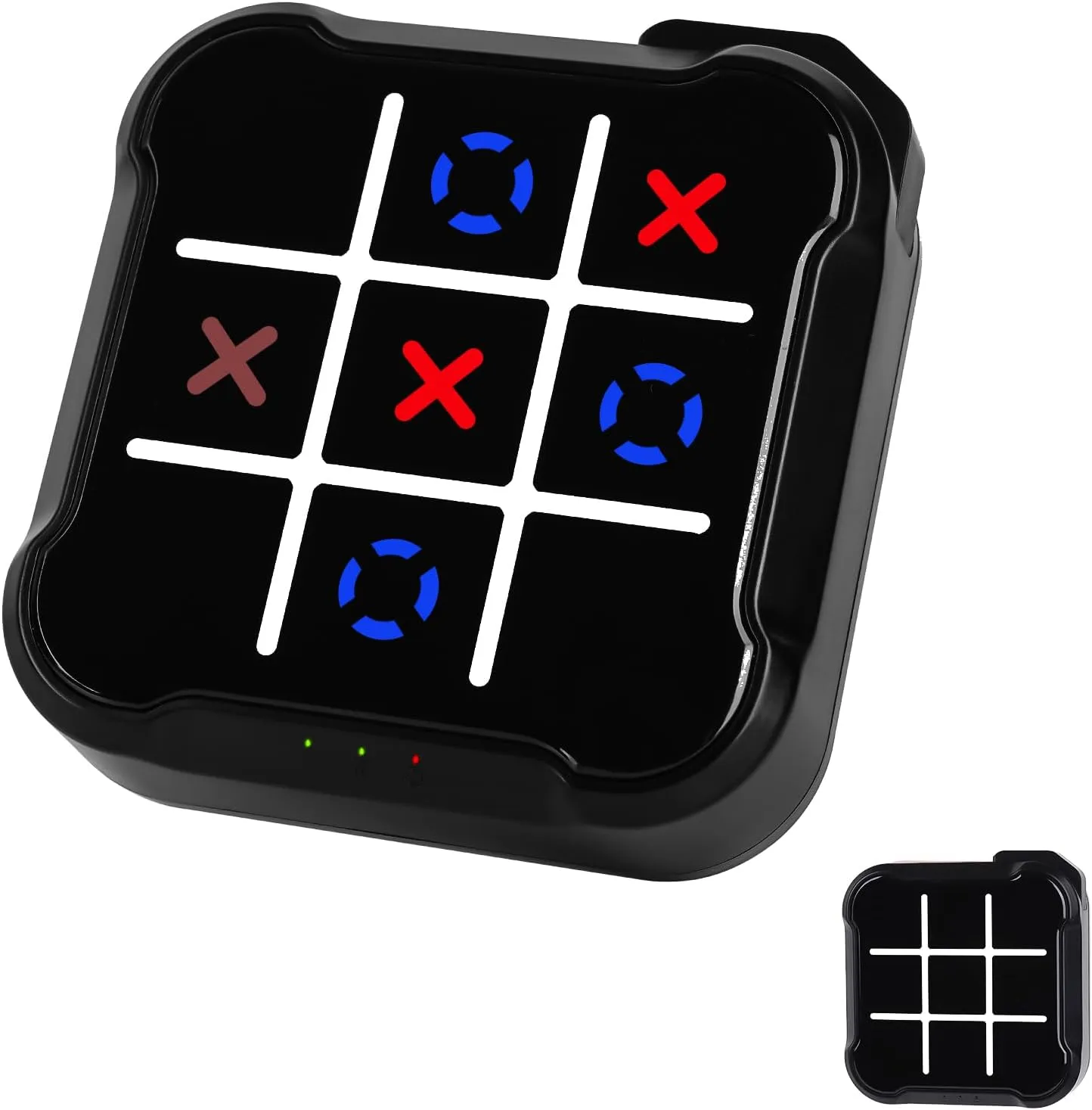 Tic Tac Toe Game, 4 in 1 Handheld Educational Game Machine, Electronic Tic Tac Toe Game for Education and Memory Growth, Home, Toy Board Game for Kids and Adults (Black)