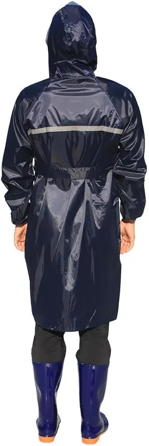 TK-RainWear R5002 High Visibility RainCoat Rain Gear for Men Waterproof Lightweight Reflective Rain Wear for Men Women