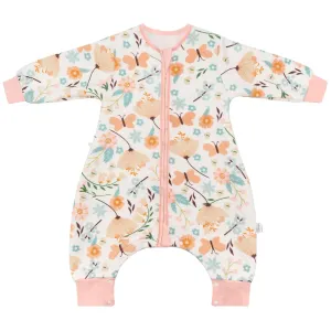 Toddler Sleep Sack with Feet, 1.5 TOG Wearable Blanket Toddler, Cotton Long Sleeves Sleep Sack 2-3T, Butterfly
