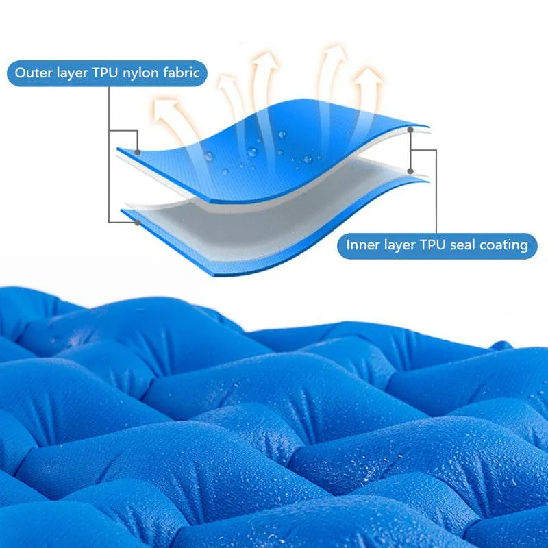 TPU Double Sleeping Pad With Pillow