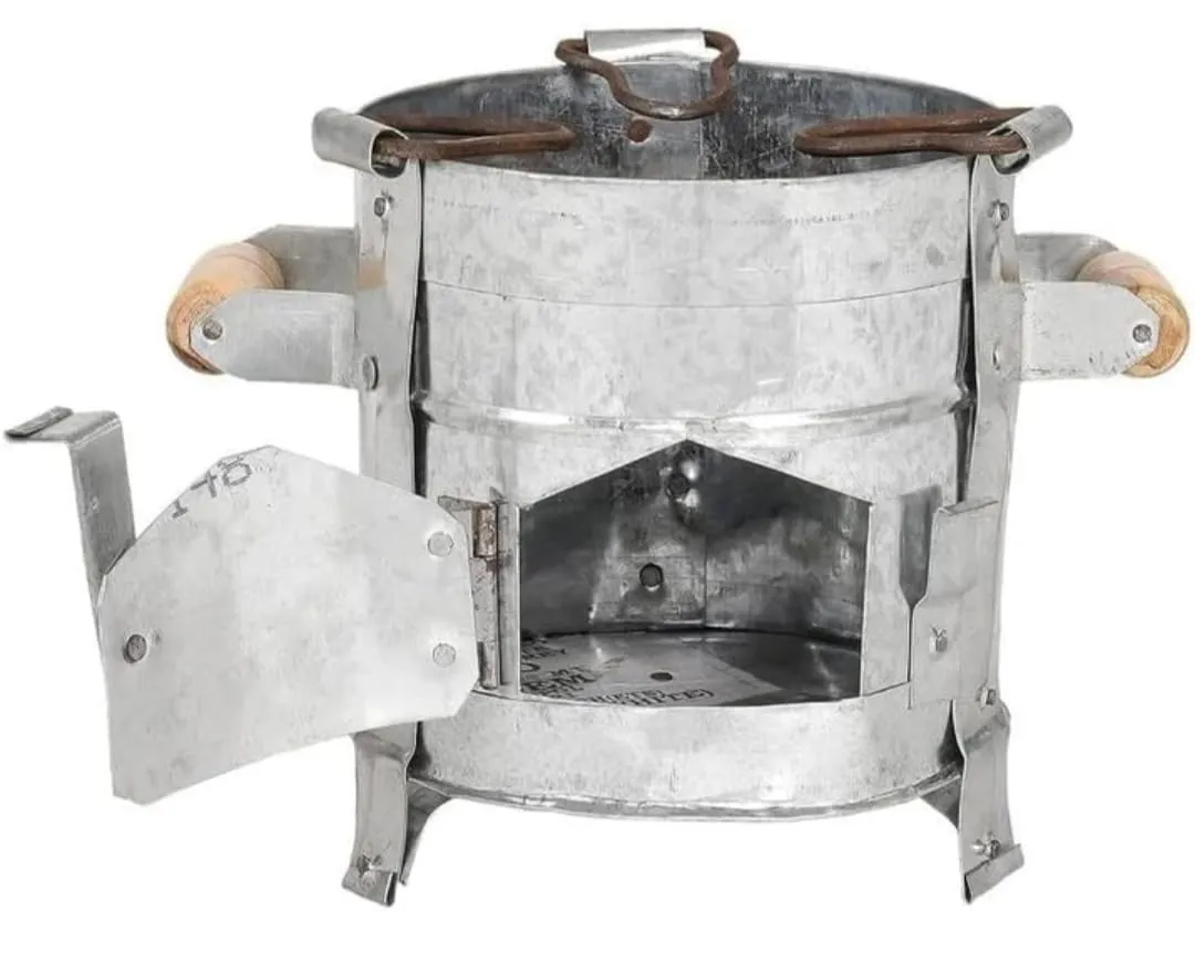 Traditional Iron Sigdi/angeethi/sigadi/Iron Ashtray/Round Heater/chulha/Stove/Roti tandoor size (Medium) iron utensils (Pack of 1pc)