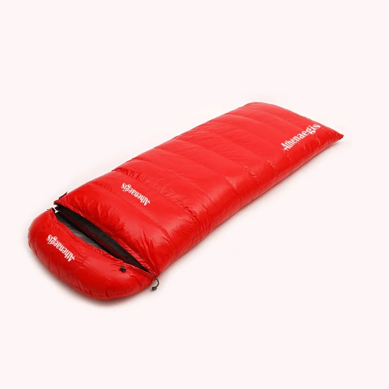 Ultralarge(200 30)x90CM white goose down 2000g/2200g/2500g filling outdoor camping winter warm sleeping bag