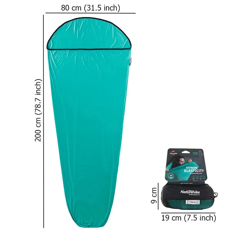 Ultralight Mummy Sleeping Bag Liner - Portable and Comfortable