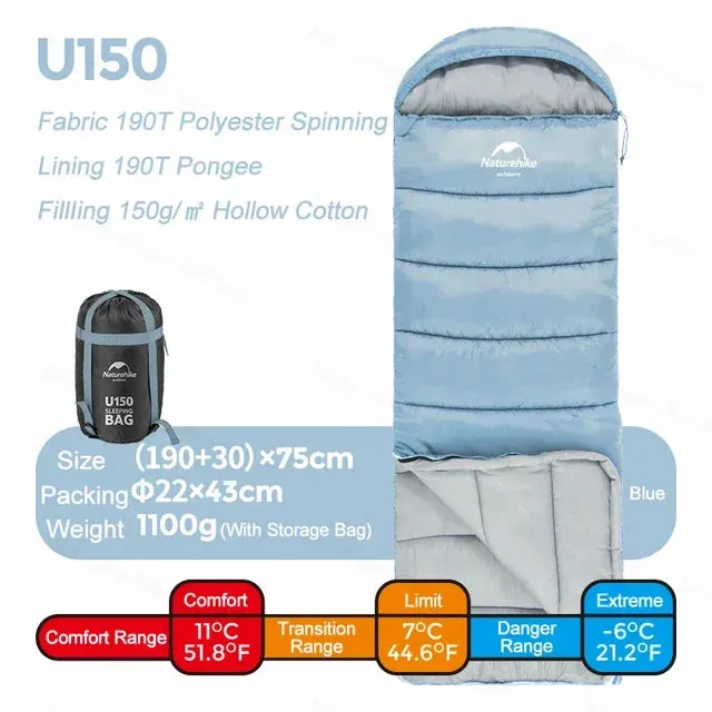Ultralight Winter Cotton Sleeping Bag - Double Person, Splice-able, and Warm