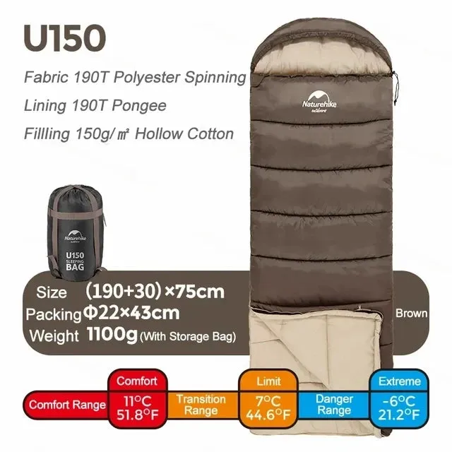 Ultralight Winter Cotton Sleeping Bag - Double Person, Splice-able, and Warm