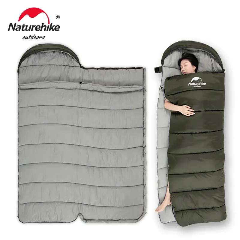 Ultralight Winter Cotton Sleeping Bag - Double Person, Splice-able, and Warm