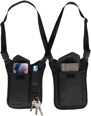 Underarm Bag, Shoulder Bag, Anti-Theft Hidden Hidden Pocket, Safety Underarm Polyester Double Shoulder for Travel Outdoor