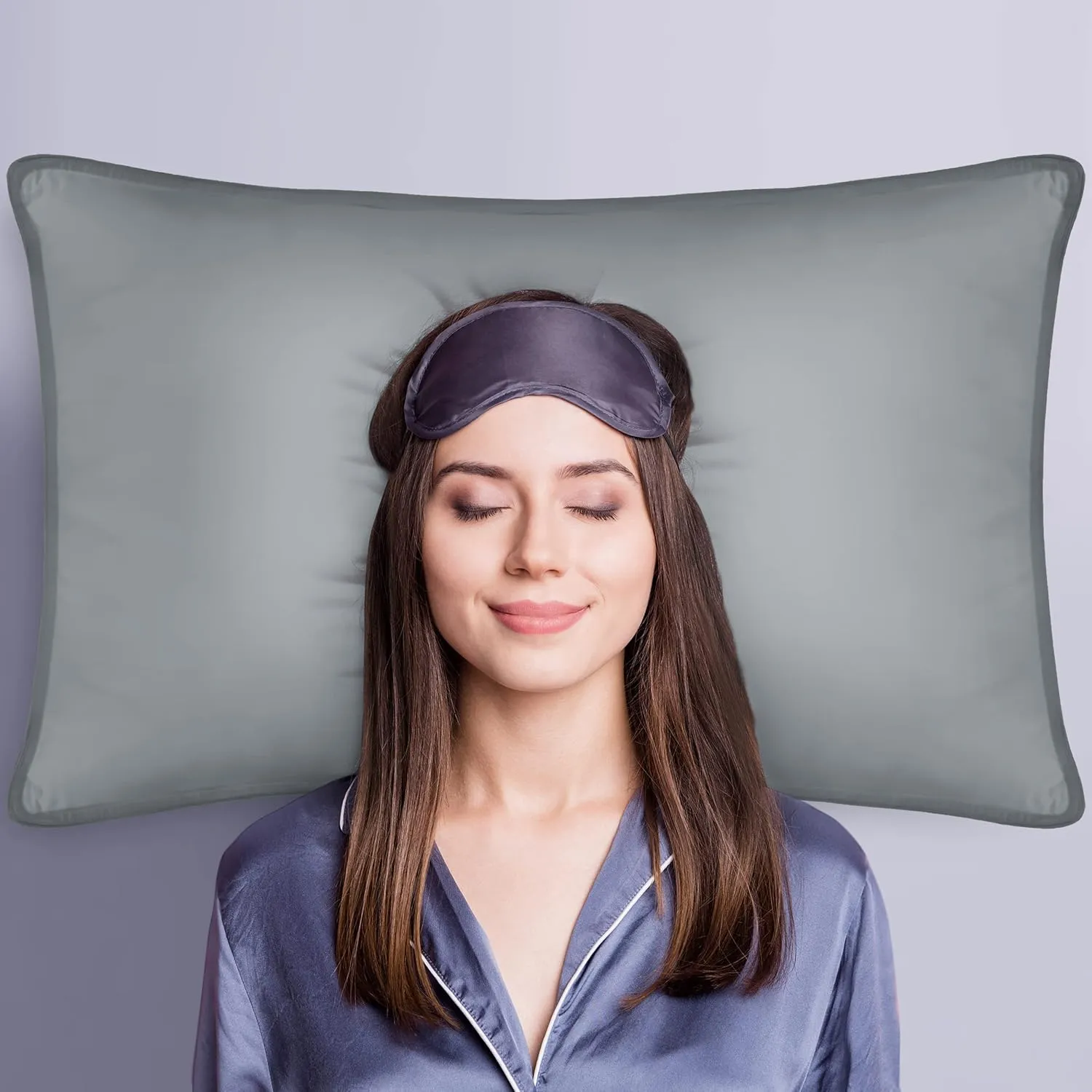 Utopia Bedding Bed Pillows for Sleeping (Grey), Queen Size, Set of 2, Hotel Pillow, Cooling Pillows for Side, Back or Stomach Sleepers