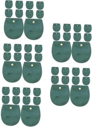 VALICLUD 50pcs Double-sided Cloth Watch Holder with Snap Button Portable Watch Storage Case for Travel Elegant Jewelry Pouch Soft Cloth Material for Enhanced