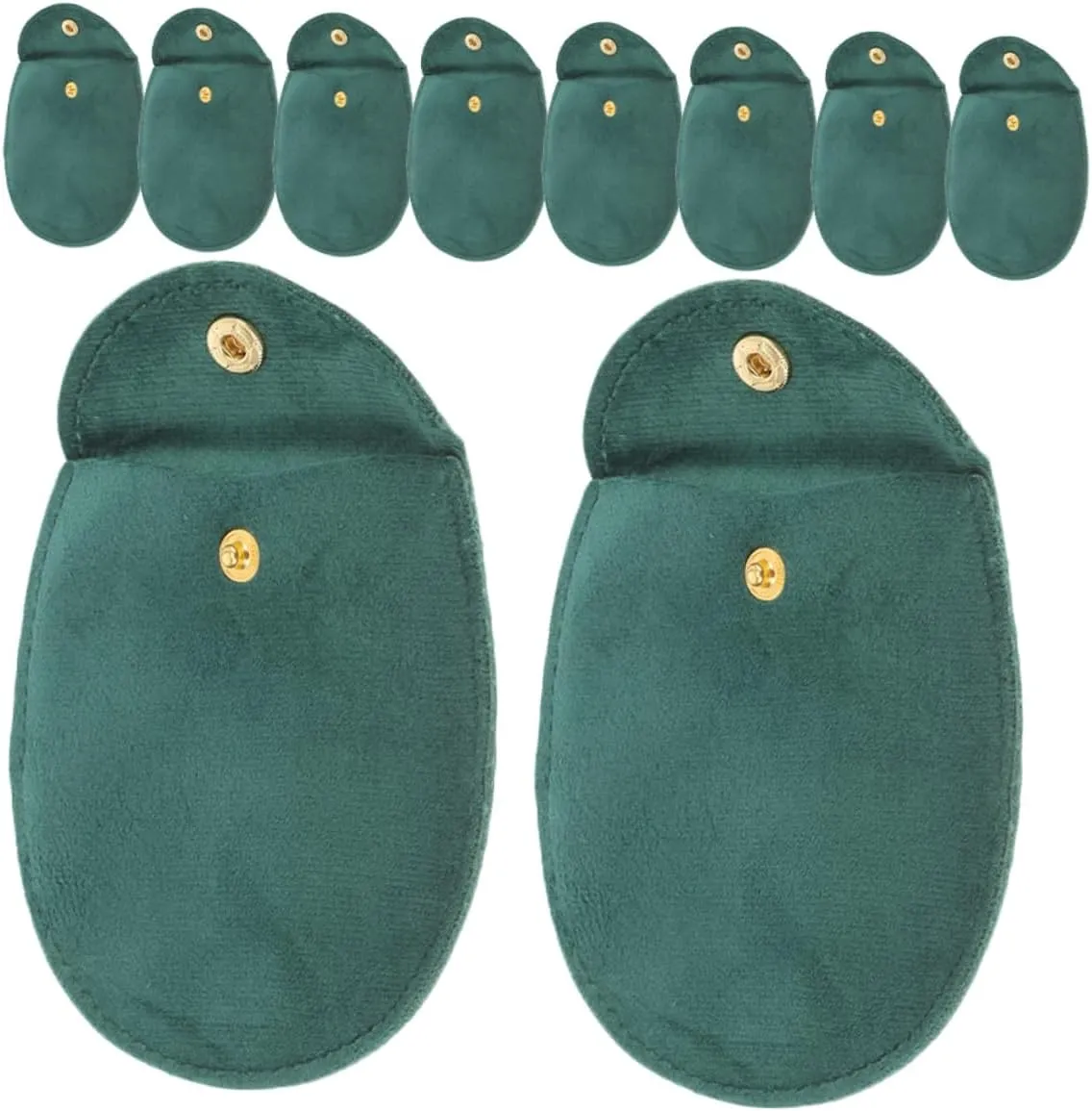 VALICLUD 50pcs Double-sided Cloth Watch Holder with Snap Button Portable Watch Storage Case for Travel Elegant Jewelry Pouch Soft Cloth Material for Enhanced