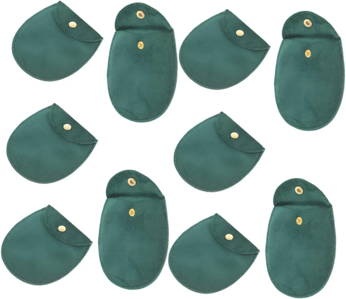 VALICLUD 50pcs Double-sided Cloth Watch Holder with Snap Button Portable Watch Storage Case for Travel Elegant Jewelry Pouch Soft Cloth Material for Enhanced