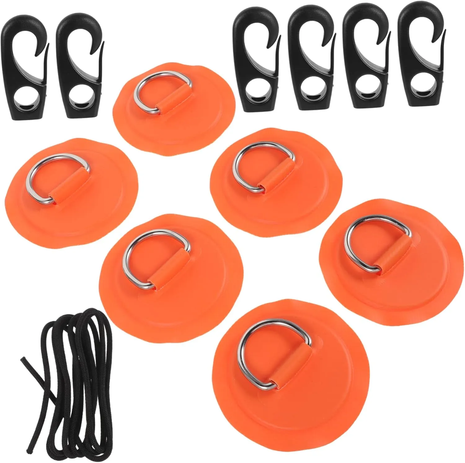 VICASKY Inflatable Boat D Ring Patches Kit Durable Kayak Accessories for Anchor Line Connection for Paddle Board Rigging and Performance Challenging Water