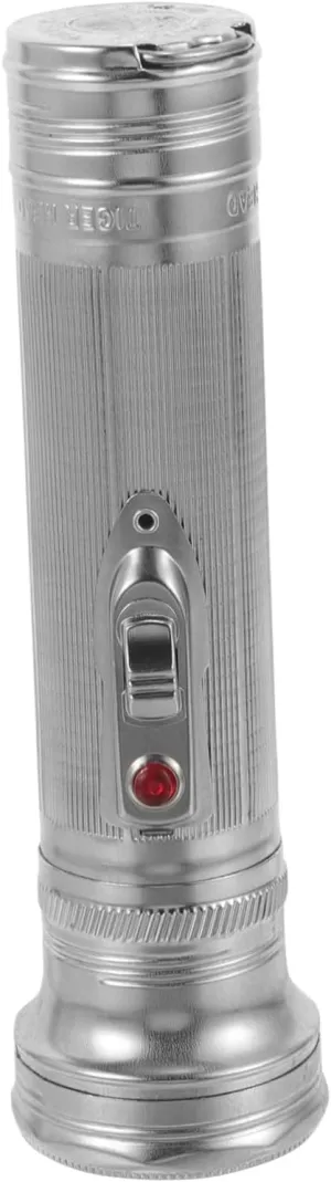 Vintage Metal Flashlight Portable Outdoor Lighting Old-Fashioned Design for Camping Retro Flashlight Prop for Outdoor Use