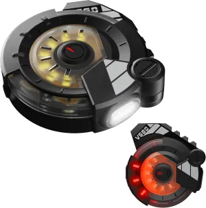 VSGO Black Snipe Multi-Function EDC Flashlight – Portable Rechargeable Keychain Light with Magnetic Base & Hat Clip, 8 Modes, Waterproof for Camping, Hiking, Cycling, Emergency Use