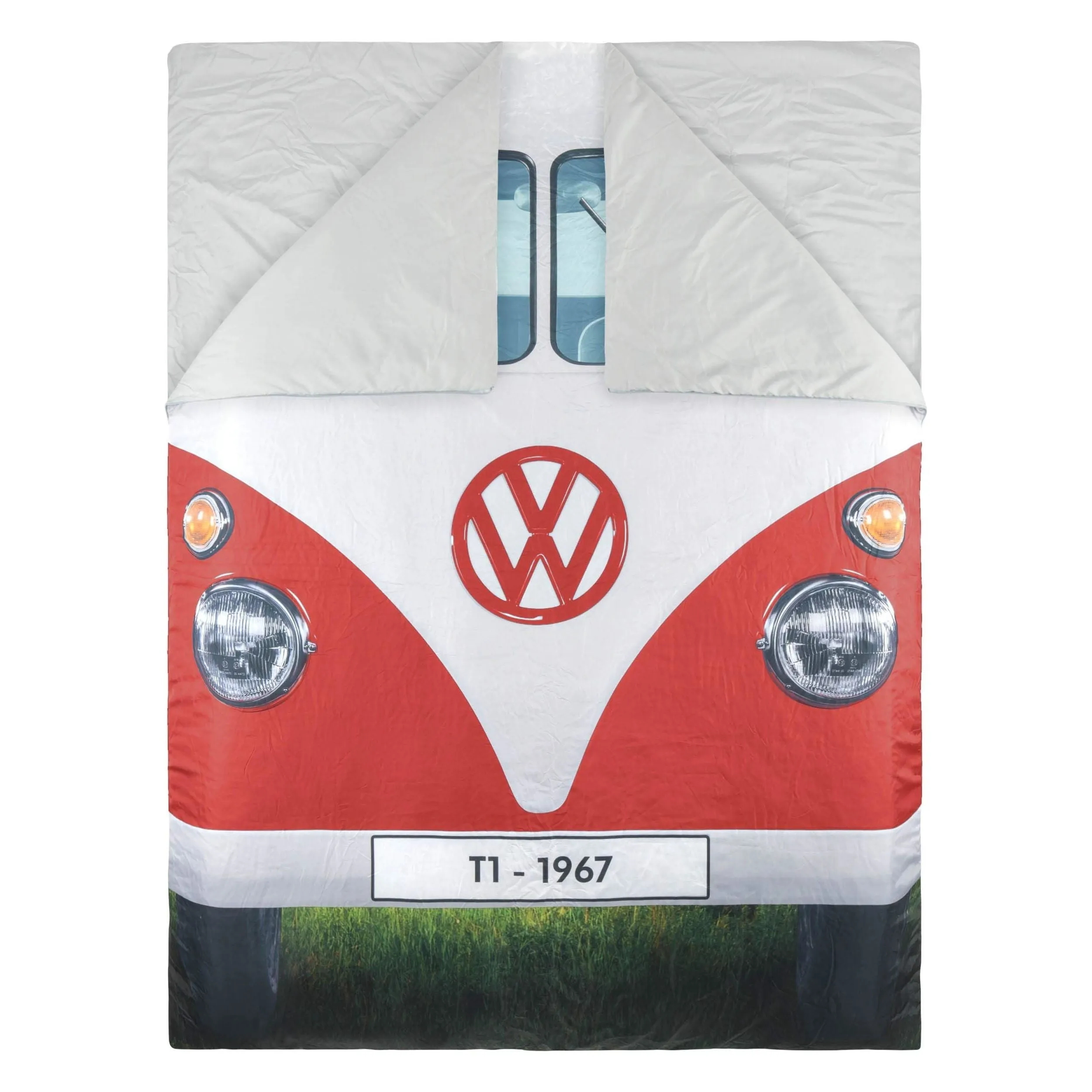 Vw Double Sleeping Bag Reversable Blue/Red 190Cm X 150Cm OL0183