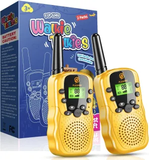 Walkie Talkies for Kids 2 Pack: Outdoor Toys for 3-12 Year Old Boys Girls Kids Birthday Gifts Ages 3 4 5 6 7 8 9 Outdoors Boys Girls Gifts Toys Age 3-12 5-7