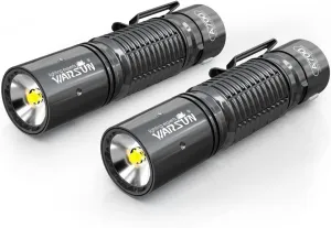 WARSUN Mini Work Light, Small Flashlight Rechargeable, Pocket led Flashlight, Compact Flashlight, 700LM with Type-C Charging, LED Flashlight, for Work, Daily Use, Emergency, Night Walk(2packs)