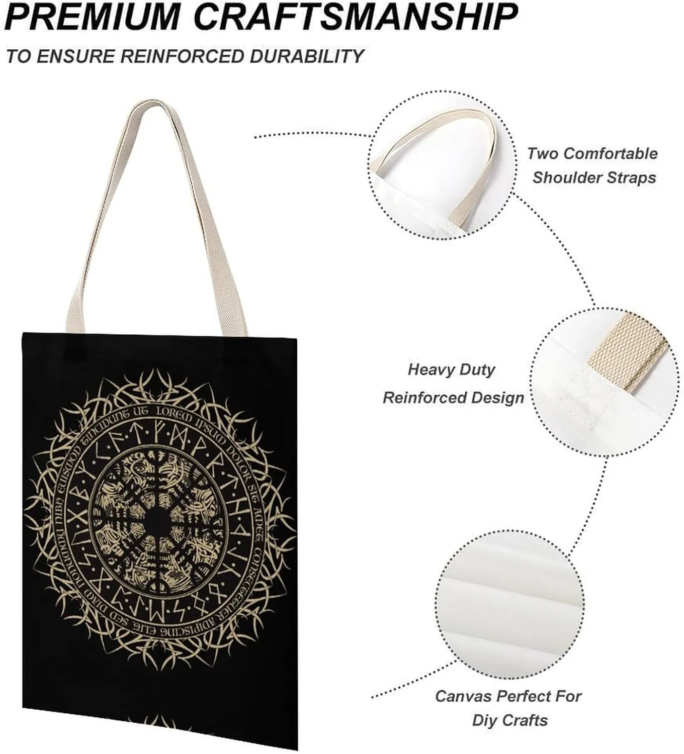 Water Fire Softball Baseball Portable Canvas Tote Bag with Double-sided Printing Unisex
