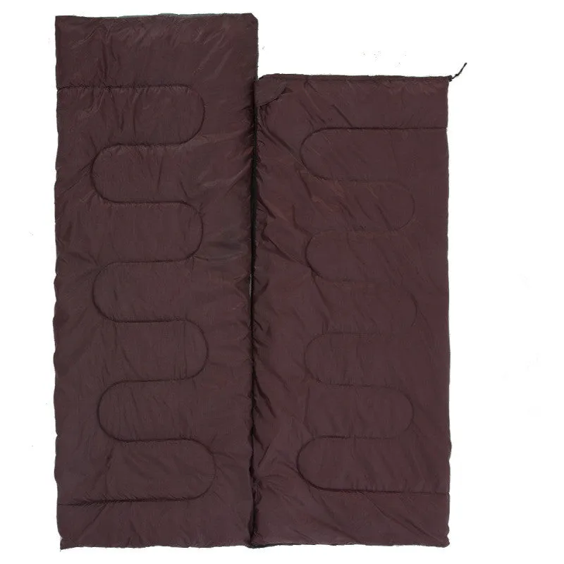 Widened double sleeping bag outdoor camping indoor lunch break adult cotton sleeping bag three season envelope type