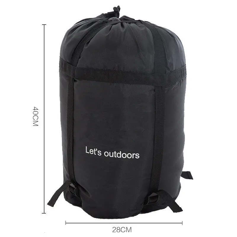Widened double sleeping bag outdoor camping indoor lunch break adult cotton sleeping bag three season envelope type