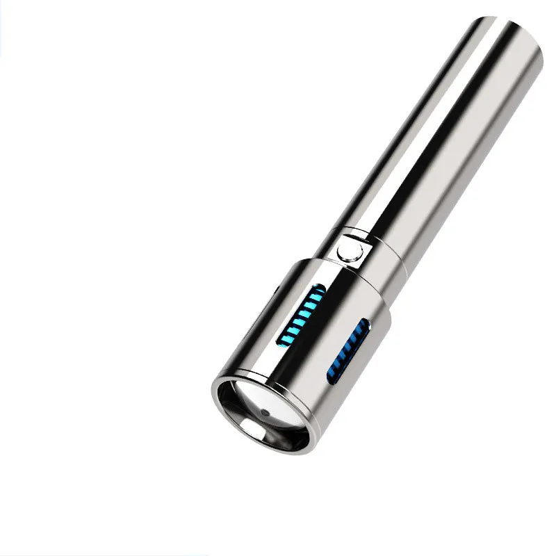 World's First High-grade Stainless Steel 100000Lumens White Laser Tactical Flashlight With 21700 Tesla Li-ion Battery 8-20 Hours High Endurance 9000M Long shot Waterproof
